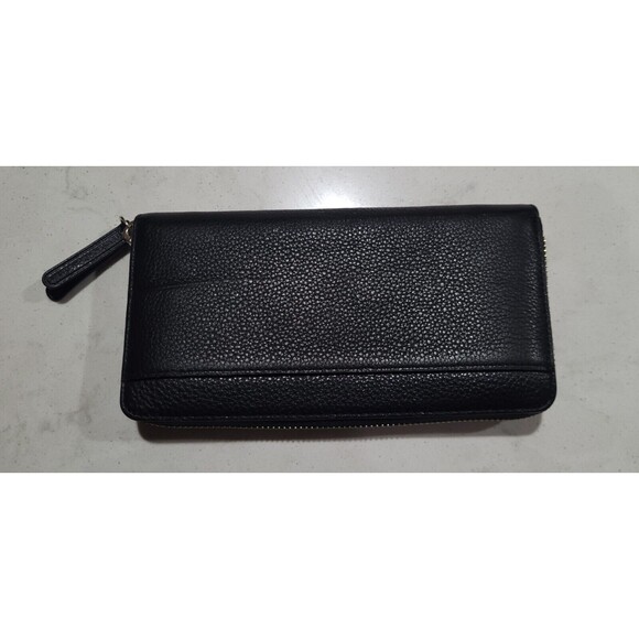 Kate Spade Authentic Pebbled Black Leather Long Wallet & Adel Bifold Wallet (2) - Picture 6 of 16